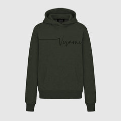 ‘Signature’ Hoodie in French Terry > Military Green