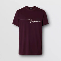 ‘Signature’ T-shirt > Burgundy