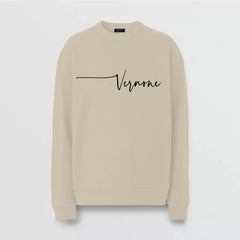 'Signature' Sweatshirt in Fleece > Ivory