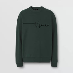 'Signature' Sweatshirt in Fleece > Forest Green