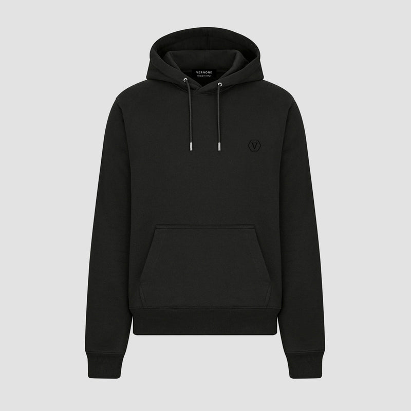 Essential Hoodie With Embroidery / Black