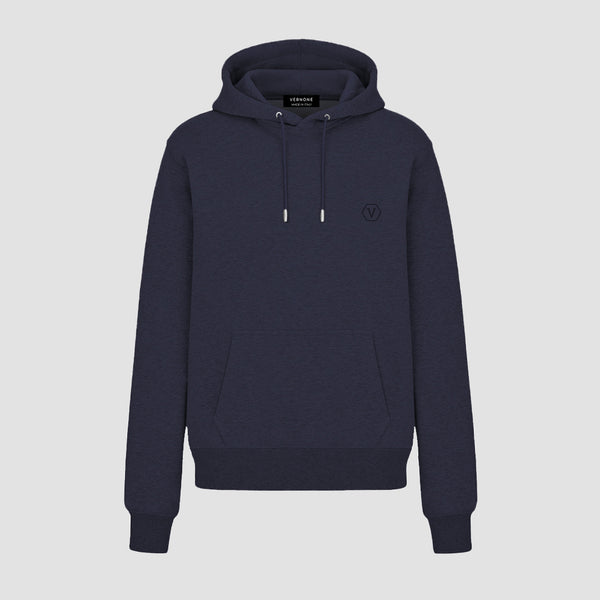 Essential Hoodie With Embroidery / Blue