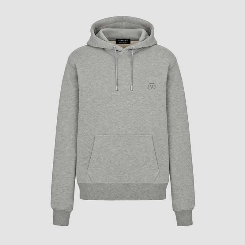 Essential Hoodie With Embroidery / Grey