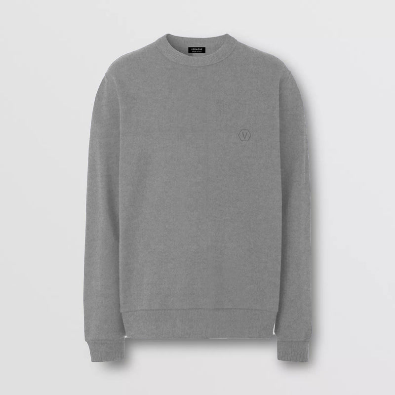 Essential Sweatshirt With Embroidery / Grey